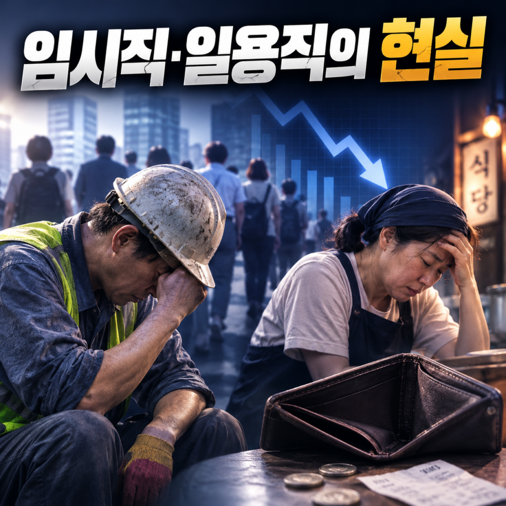 임시·일용직 587만명 생존 위기, 실질소득 격차가 커진다