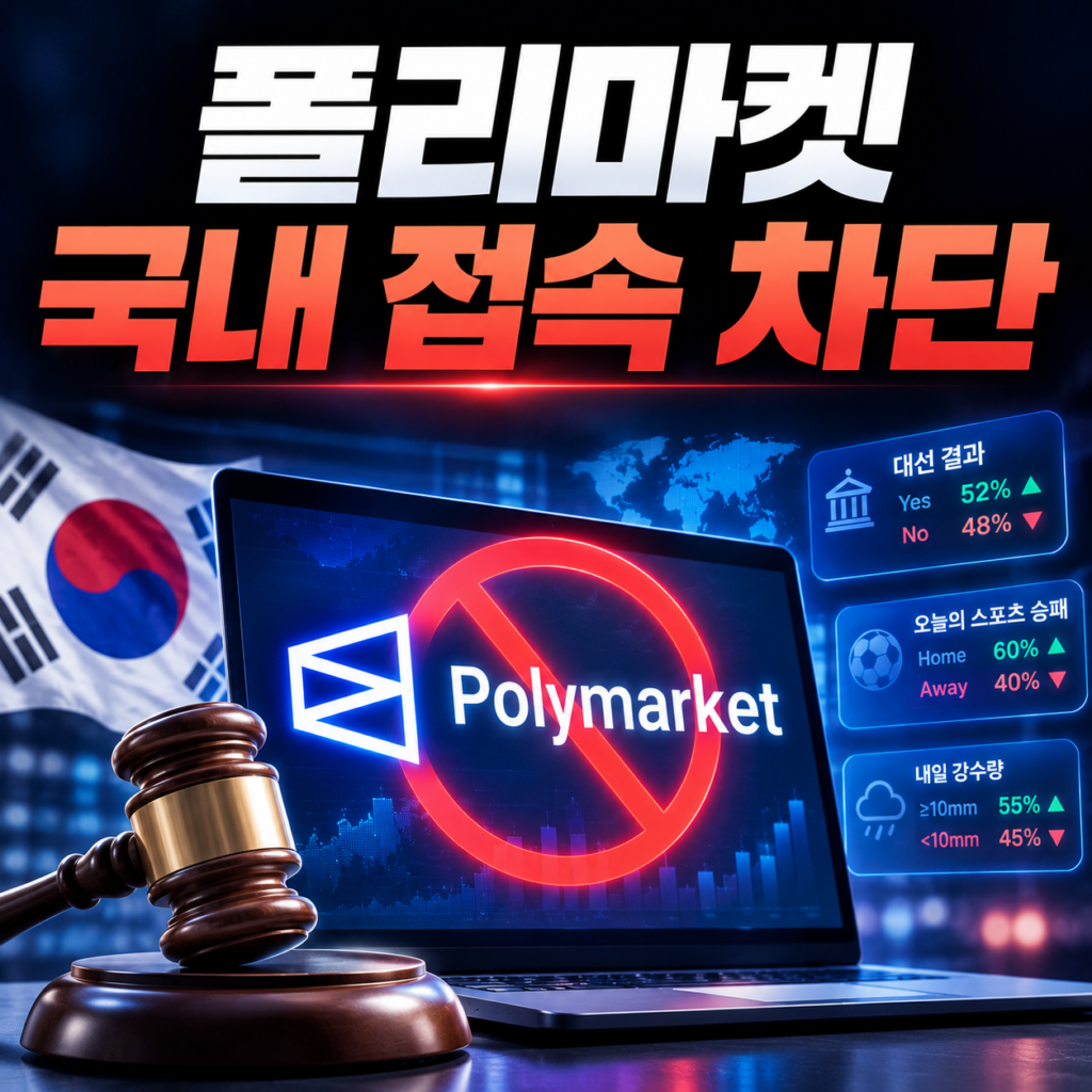 폴리마켓 국내 접속 전면 차단, 예측시장은 도박인가 투자인가